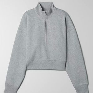 NWOT Aritzia Wilfred Free Fleece 1/2 Zip Sweatshirt